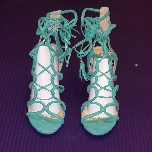 SIZE 6.5&7 LEFT! Caged LaceUp Gladiator Heel - Picture 4 of 6